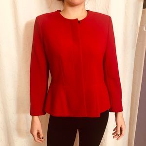 Ann Taylor Classic Red Blazer/Jacket, Size 10